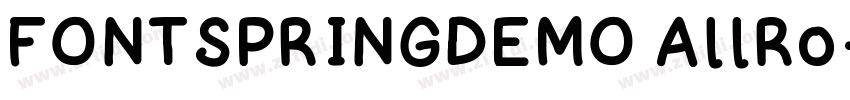 FONTSPRINGDEMO AllRo字体转换